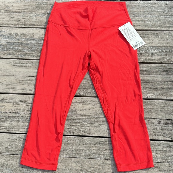 Lululemon Align High Rise Crop 21" Love Red NWT Size 12 - Picture 2 of 5